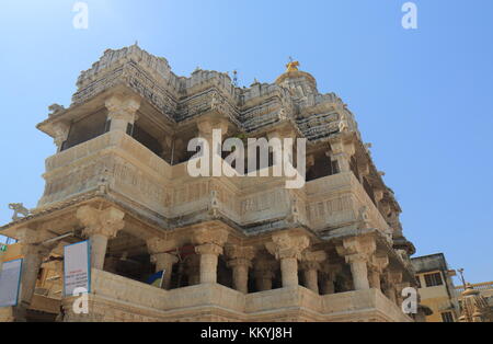 L'architecture historique de Jagdish temple Udaipur Inde Banque D'Images
