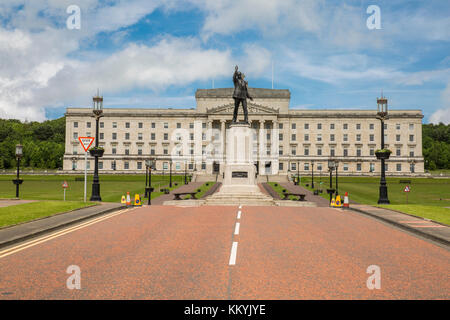 Stormont, Belfast, Irlande du Nord - 13 juin 2017 : Stormont Estate, siège du gouvernement (Assemblée générale) en Irlande du Nord. Banque D'Images