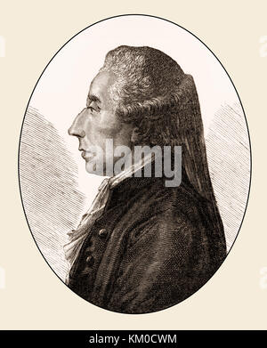 Jean Sylvain Bailly, 1736 - 1793, un astronome Français, mathématicien, leader politique de la Révolution française Banque D'Images