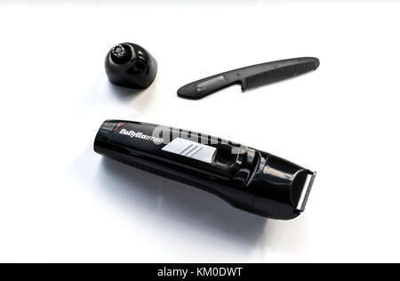 Babyliss men Tondeuse barbe et corps, la toilette personnelle. Banque D'Images