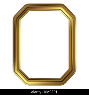 Frame gold clip art Illustration de Vecteur