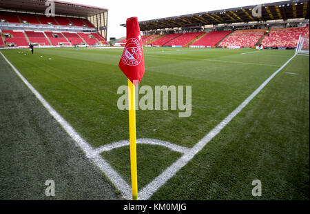 Vue générale de la hauteur de l'avant de la Ladbrokes Scottish Premiership match au Pittodrie Stadium, Aberdeen. Banque D'Images