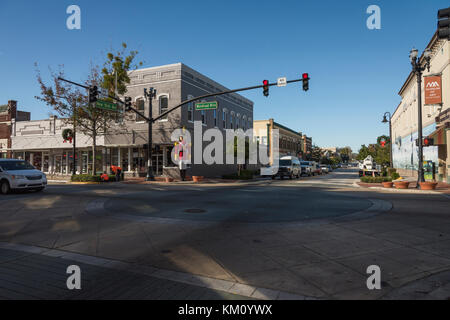 Les rues de la ville de Deland, Florida USA Banque D'Images