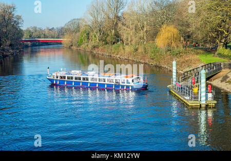 La princesse Katharine Passenger ferry boat de retourner à Cardiff Bay de Bute Park Banque D'Images