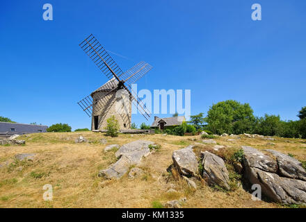 Mont-dol moulin en Bretagne, France Banque D'Images