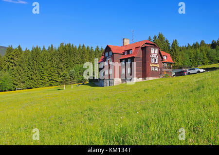 Refuge de montagne de Pec pod Snezkou Krkonose dans en Bohême Banque D'Images