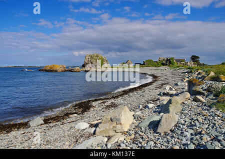 Pors-hir côte en Bretagne, France Banque D'Images