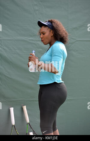 Serena Williams pour les pompes ouvertes, Miami Crandon Park Tennis Center, Miami, Journée Portes Ouvertes 23/03/2016. Banque D'Images