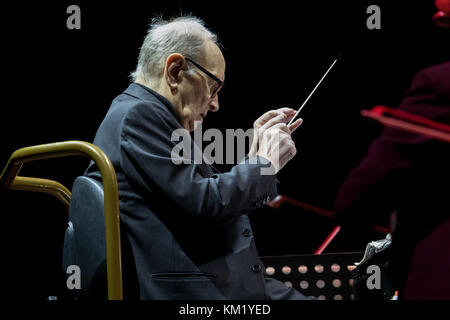 Milano, Italie. 09Th dec 2017. le maestro Ennio Morricone a aujourd'hui a remporté deux prix prestigieux oscars. crédit : luca marenda/pacific press/Alamy live news Banque D'Images