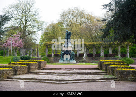 Gand, Belgique - 16 Avril 2017 : Sculpture au citadelpark est un parc dans la ville belge de Gand. Banque D'Images