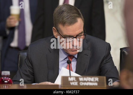 Washington, District de Columbia, États-Unis. 3 septembre 2017. Sénateur américain MARK WARNER, démocrate de Virginie. Crédit : Alex Edelman/ZUMA Wire/Alamy Live News Banque D'Images