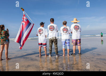 La Jolla, CA, USA. 2 décembre, 2017. ISA World Surfing Championship adaptative : crédit daren fentiman/zuma/Alamy fil live news Banque D'Images