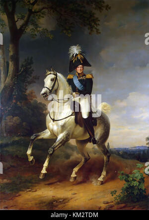 Alexandre I DE RUSSIE (1777-1825) dans une peinture posthume de 1837 par Franz Krüger Banque D'Images