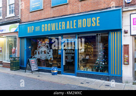 L'INM et le growler ale house à King's Lynn Banque D'Images