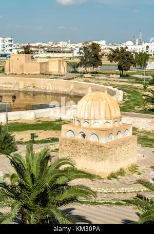 Bassins aghlabid médiévale à Kairouan, Tunisie Banque D'Images