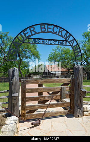 Texas, Stonewall, lbj state park et site historique, sauer-Beckmann, living history farm, circa 1915-1918 Banque D'Images