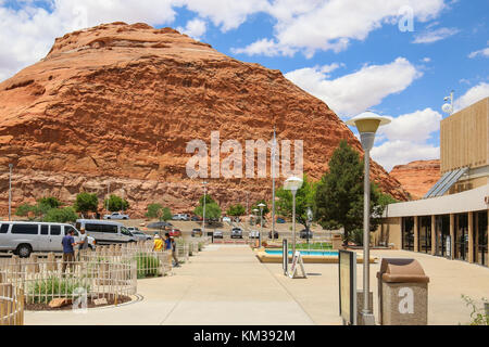 Centre d'accueil Carl Hayden au barrage de Glen Canyon Banque D'Images