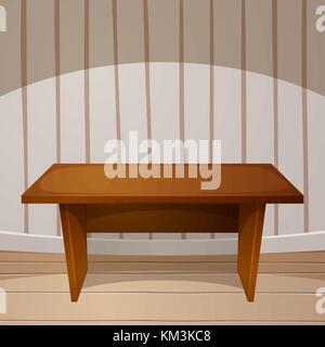 Cartoon prix. table en bois. vector illustration Illustration de Vecteur