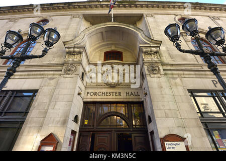 Porchester Hall, Bayswater, Londres. Banque D'Images