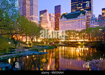 Plaza Hotel Central Park New York City Manhattan Banque D'Images