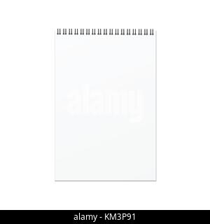 Ordinateur portable blanc vecteur modèle sur fond blanc. Illustration de Vecteur