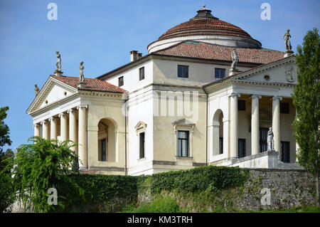 Villa Capra nommé La Rotonda, conçu par l'architecte Andrea Palladio, l'année 1591 à Vicenza en Italie - 06 août 2014 Banque D'Images