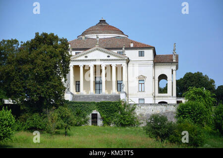 Villa Capra nommé La Rotonda, conçu par l'architecte Andrea Palladio, l'année 1591 à Vicenza en Italie - 06 août 2014 Banque D'Images