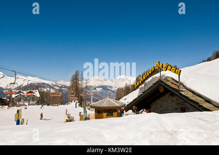 Pila, vallée d'aoste, Italie Banque D'Images