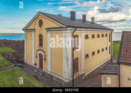 La forteresse de varberg est une ancienne fortification en varberg, comté de Halland (Suède). Banque D'Images