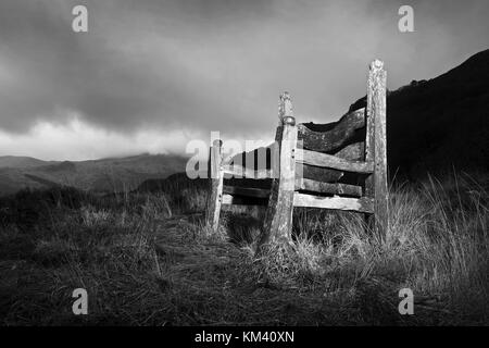 Photographie par © Jamie Callister. Le Président du géant, le parc national de Snowdonia, le Nord du Pays de Galles, 2 décembre, 2017. Banque D'Images