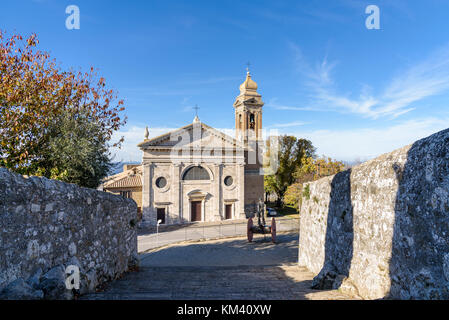 Église de la Madonna del Soccorso, Montalcino, toscane, italie Banque D'Images