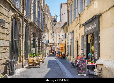 La France, l'Hérault, Montpellier, Rue de la Carbonnerie dans le centre historique de la ville Banque D'Images