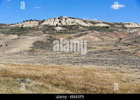 Fossil Butte National Monument près de Diamondville, Wyoming Banque D'Images