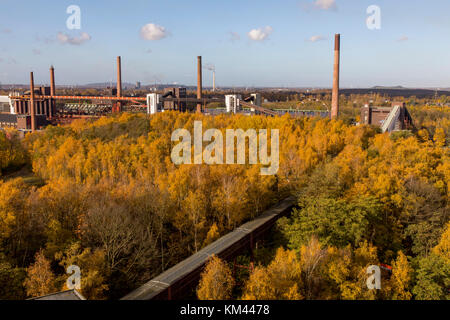 Site du patrimoine mondial de l'UNESCO, la mine Zeche Zollverein à Essen, Allemagne, cokerie, Banque D'Images