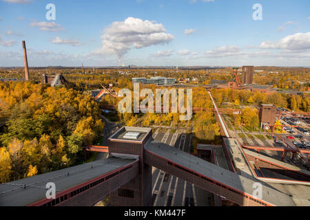 Site du patrimoine mondial de l'UNESCO, la mine Zeche Zollverein à Essen, Allemagne, cokerie, université des arts Folkwang, Banque D'Images