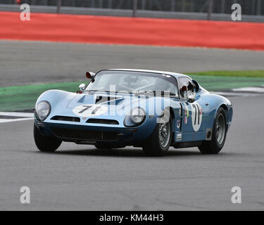 Roger Wills, bizzarrini 5300gt, trophée international pour les voitures gt classique, pré-66, Silverstone classic, juillet 2017, Silverstone, 60 voitures, Chris mcevoy Banque D'Images