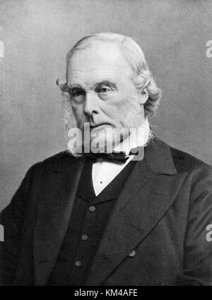 Joseph Lister, sir Joseph Lister, chirurgien britannique et pionnier de la chirurgie antiseptique Banque D'Images
