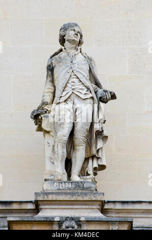 Paris, France. Palais du Louvre. Statue dans la cour Napoléon : André Ernest Modeste Grétry (c1741 - 1813) Compositeur de Liège Banque D'Images