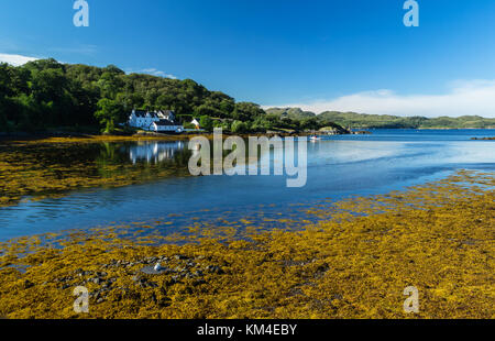 Dans Charlestonwn Gairlock Loch Gairloch, dans le nord-ouest des Highlands d'Écosse Banque D'Images