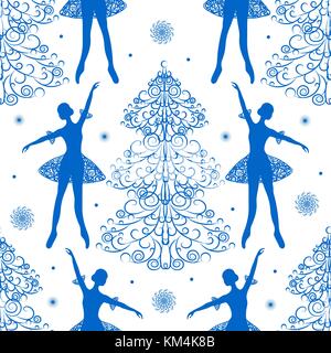 Motif d'hiver sans couture Illustration de Vecteur