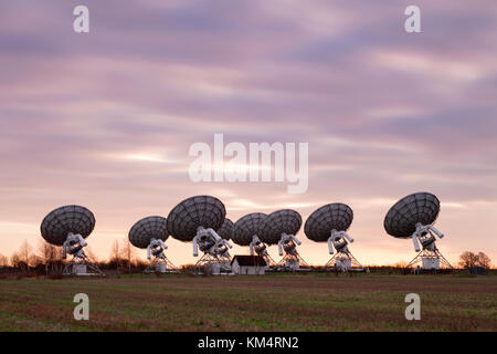 Observatoire de Radioastronomie Mullard, Barton, Cambridge, Royaume-Uni Banque D'Images