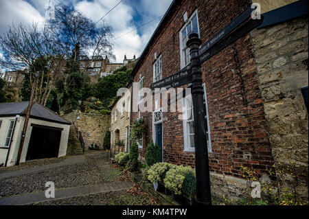 Le village de knaresborough, Yorkshire du nord. photo par Paul heyes, dimanche 03 décembre 2017. Banque D'Images