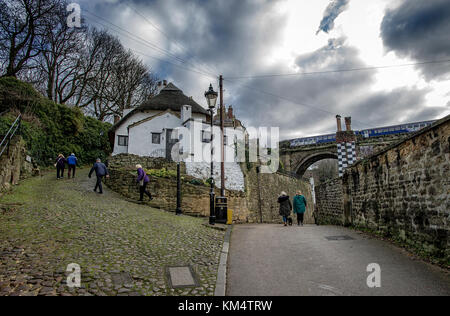 Le village de knaresborough, Yorkshire du nord. photo par Paul heyes, dimanche 03 décembre 2017. Banque D'Images