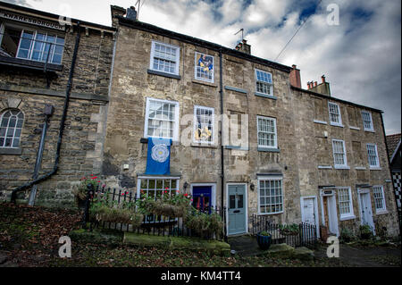 Le village de knaresborough, Yorkshire du nord. photo par Paul heyes, dimanche 03 décembre 2017. Banque D'Images