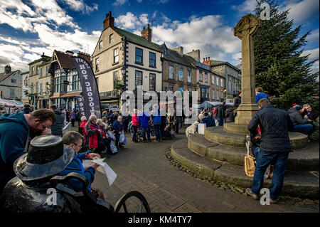 Le village de knaresborough, Yorkshire du nord. photo par Paul heyes, dimanche 03 décembre 2017. Banque D'Images