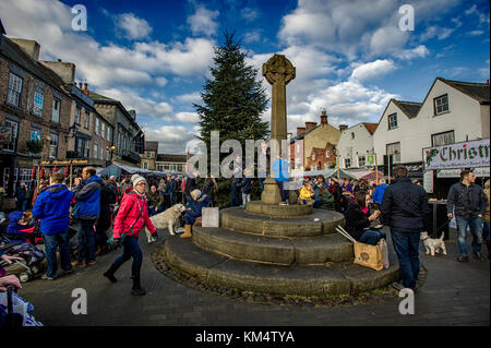 Le village de knaresborough, Yorkshire du nord. photo par Paul heyes, dimanche 03 décembre 2017. Banque D'Images