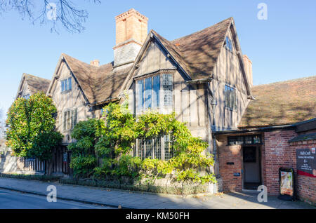 Hall's Croft en vieille ville, Stratford-upon-Avon qui a été la maison de style jacobéen Shakespeare's fille Susanna Banque D'Images