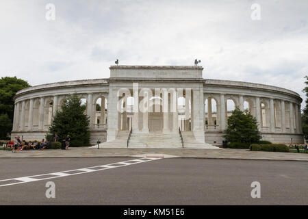 Arlington Memorial Amphitheater, le Cimetière National d'Arlington, Virginia, United States. Banque D'Images