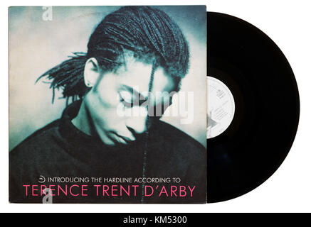 L'introduction de la ligne dure en fonction de Terence Trent D'Arby album Banque D'Images