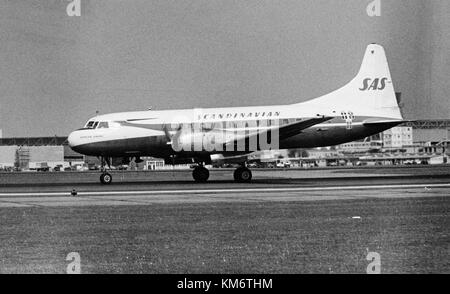 SAS Convair CV 440 Metropolitan, Holger Viking sur le terrain Banque D'Images